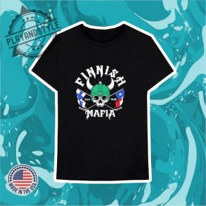 Skull Finnish Mafia Flags Shirt playandstyle 3