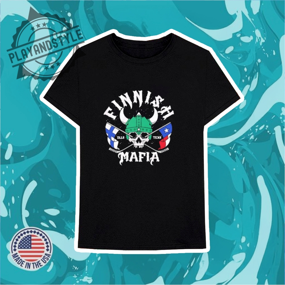 Skull Finnish Mafia Flags Shirt 6 Skull Finnish Mafia flags shirt
