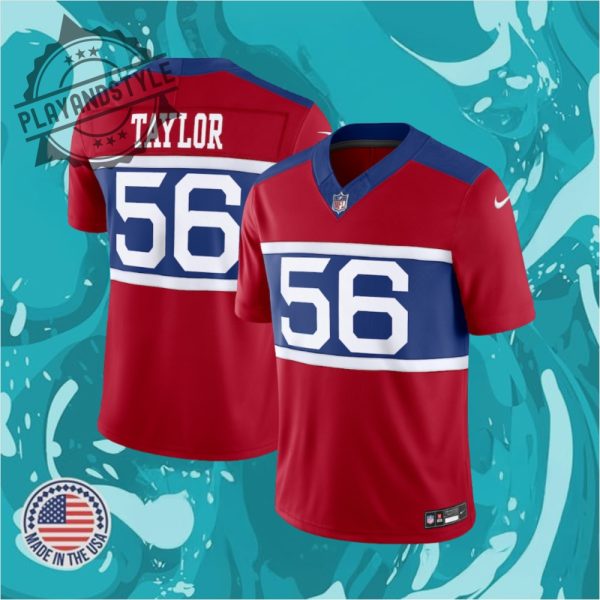 Mens Nike Lawrence Taylor Century Red New York Giants Alternate Vapor F.U.S.E. Retired Player Limited Jersey playandstyle 1