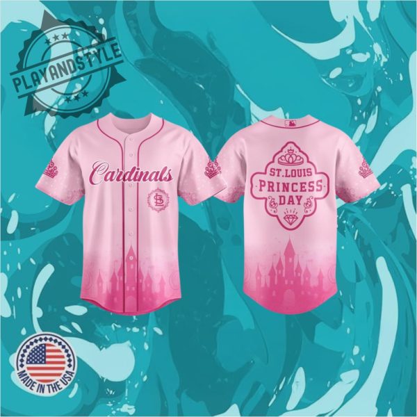 St. Louis Cardinals Princess Day 2025 Celebration Baseball Jersey playandstyle 1