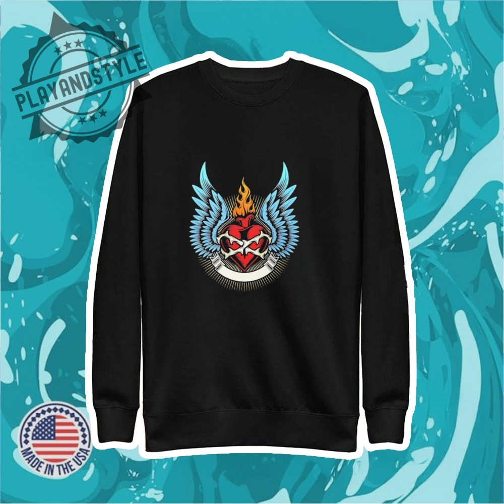 A Fiery Heart With Wings Shirt 5 A fiery heart with wings shirt
