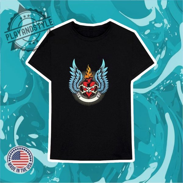 A Fiery Heart With Wings Shirt playandstyle 3