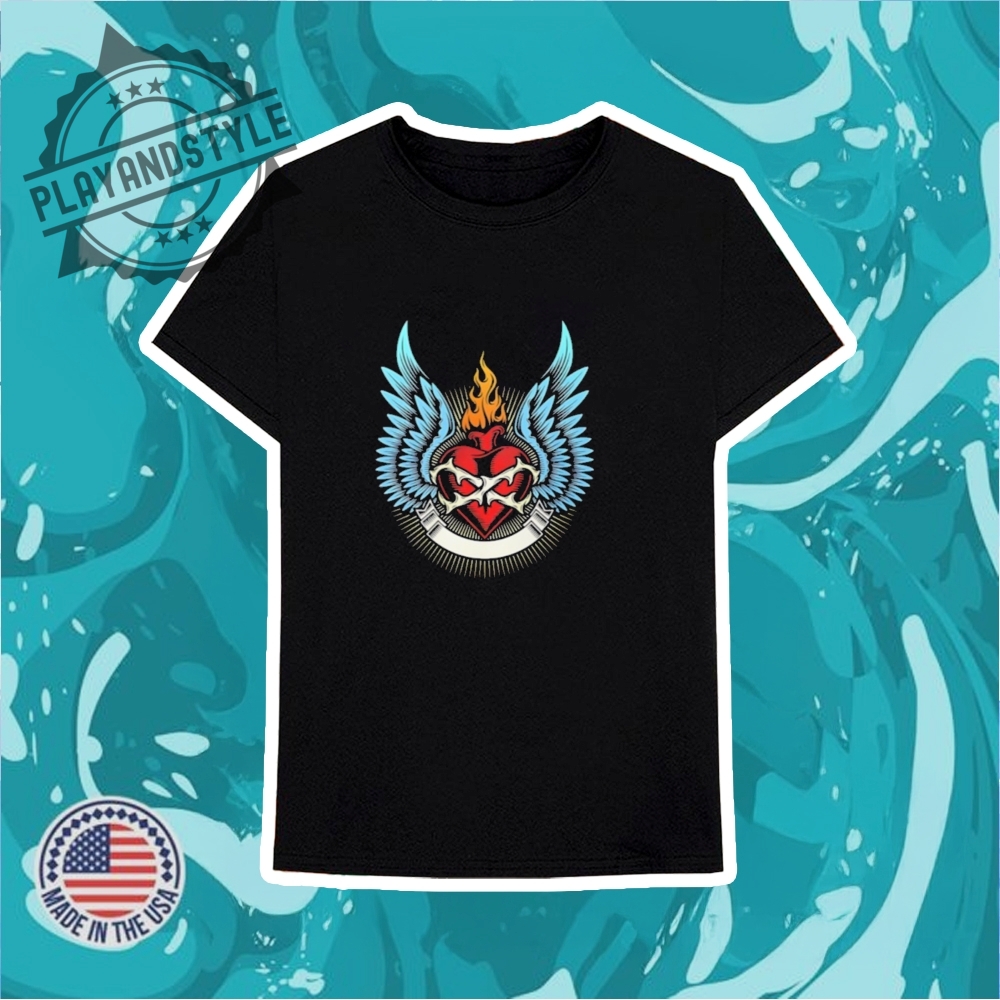 A Fiery Heart With Wings Shirt 6 A fiery heart with wings shirt