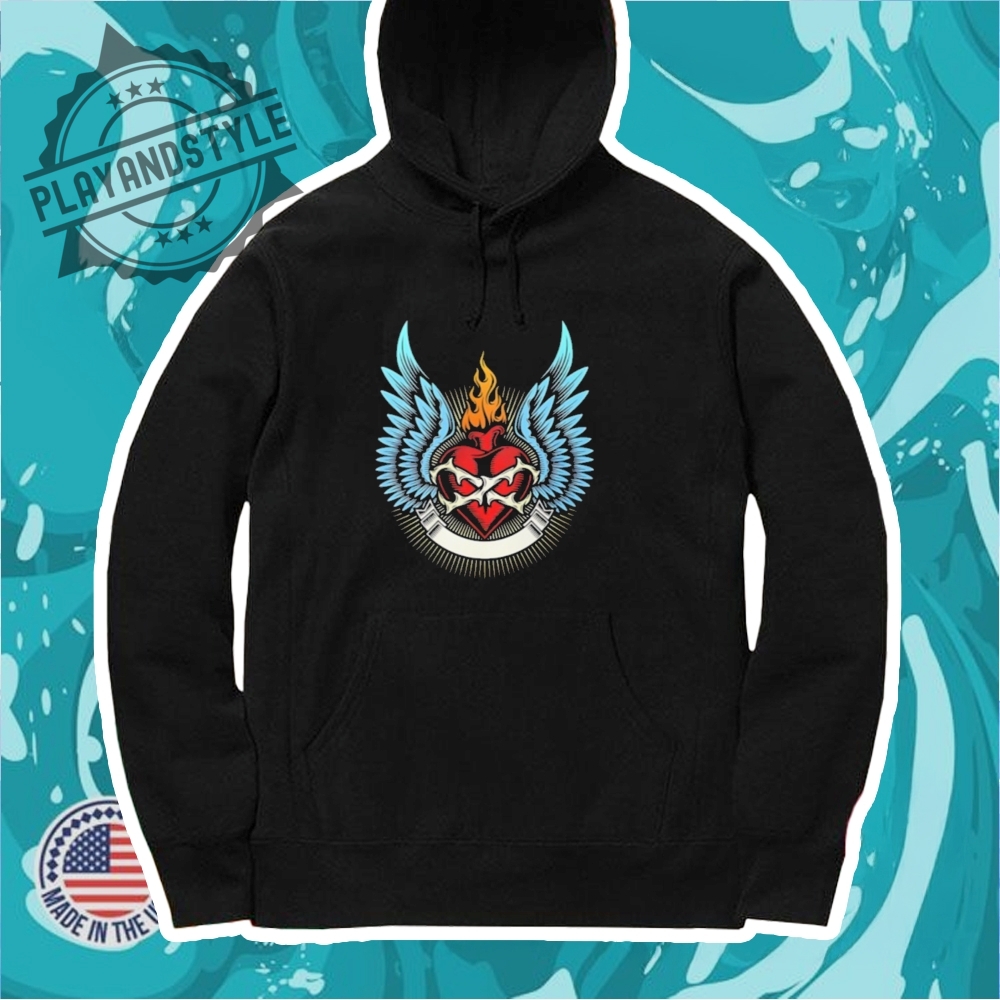 A Fiery Heart With Wings Shirt 7 A fiery heart with wings shirt