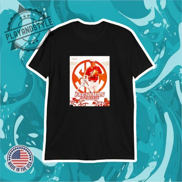 Dylan Volantis Are The 2025 Sec Baseball Freshman Of The Year Shirt playandstyle 1