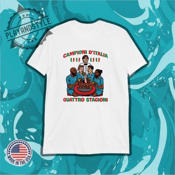 Pizza Campioni Ditalia Quattro Stagioni Shirt playandstyle 1