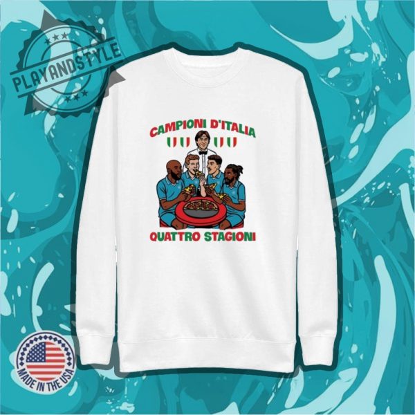 Pizza Campioni Ditalia Quattro Stagioni Shirt playandstyle 2