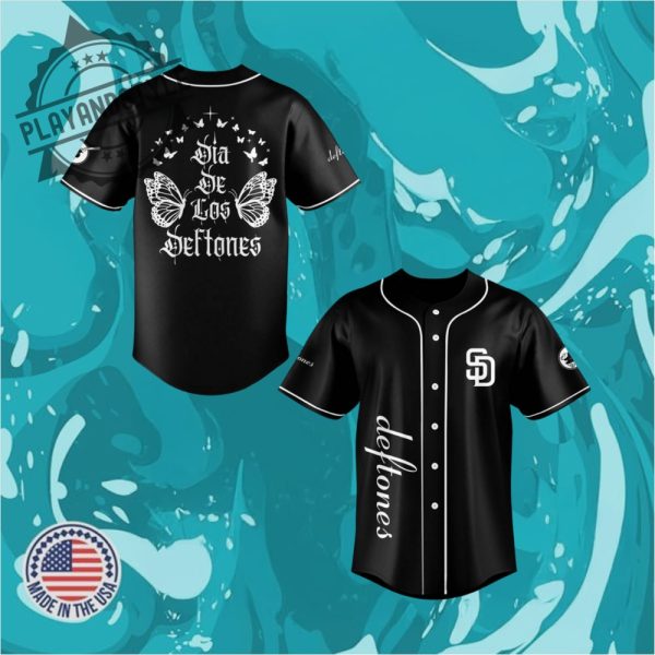 San Diego Padres Dia De Los Deftones Special Baseball Jersey playandstyle 1