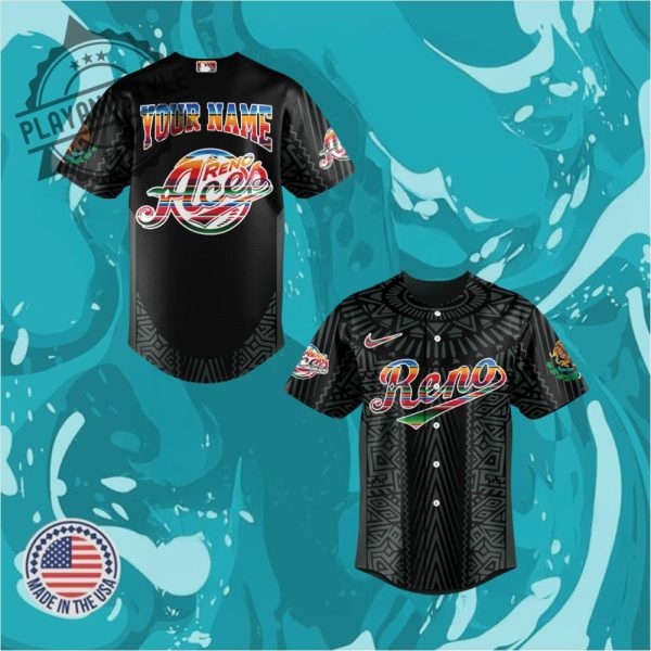 Reno Aces Mexican Heritage Night Limited Edition Baseball Jersey playandstyle 1