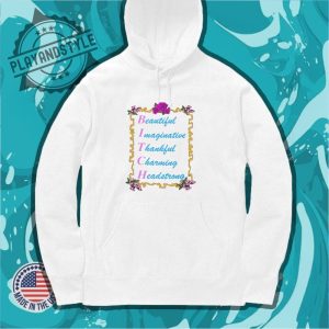 Bitch Beautiful Imaginative Thankful Charming Headstrong Tshirt playandstyle 4