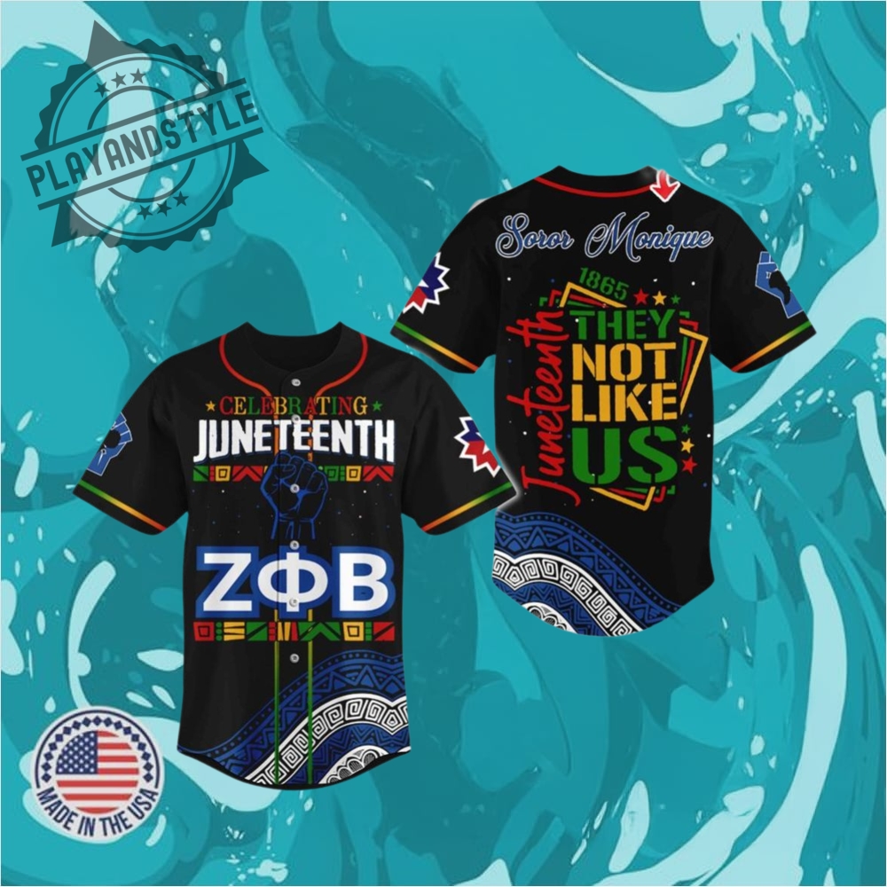 Zeta Phi Beta Juneteenth Day Not Like Us 2025 Jersey