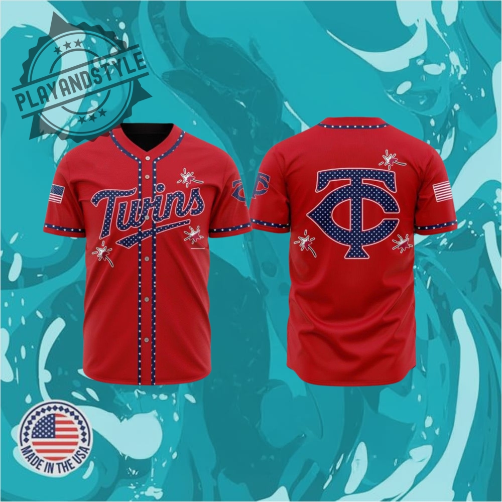 2025 Minnesota Twins Happy Independence Day Baseball Jersey