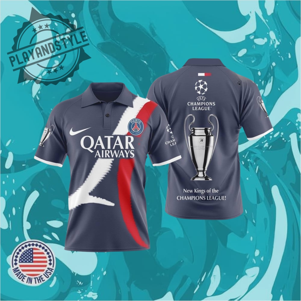 "Shop Exclusive Sports Apparel: PSG, Lions, Whitecaps, Nationals, Naturals" 2 Paris Saint Germain New King Of Champions League Special Polo Shirt