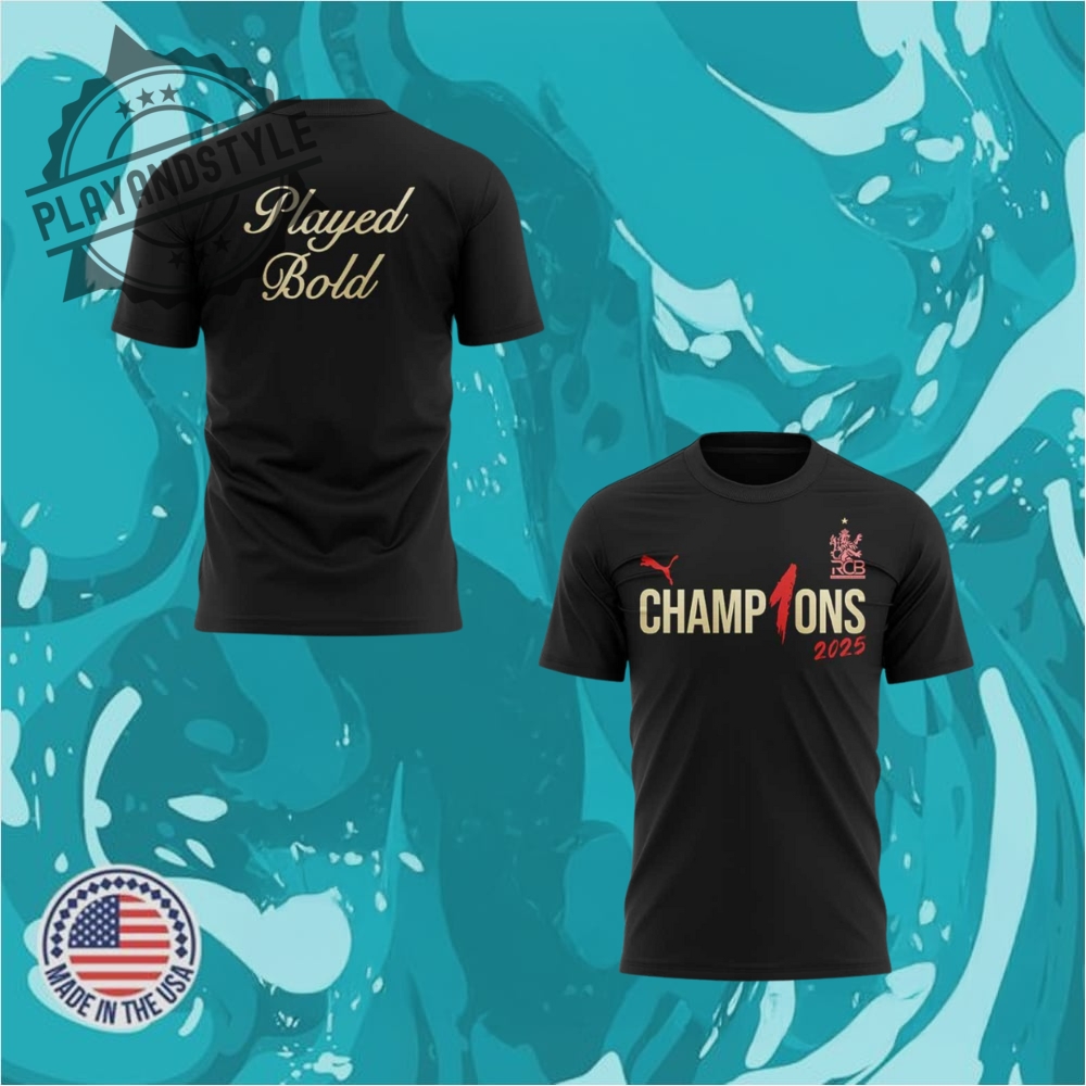 "Shop Exclusive Sports Apparel: PSG, Lions, Whitecaps, Nationals, Naturals" 8 Rcb Champion 2025 Tata Indian Premier League Limited Edition Black Tshirt