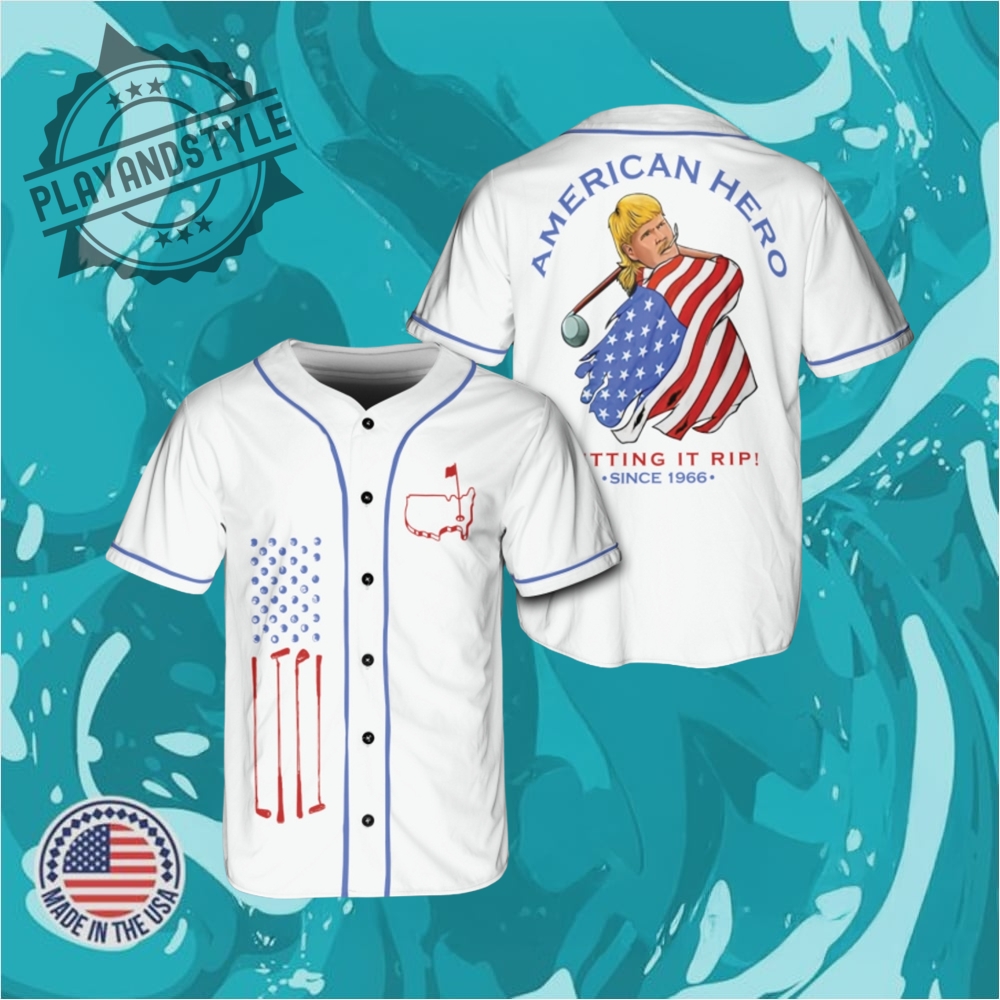 "Shop Exclusive Sports Apparel: PSG, Lions, Whitecaps, Nationals, Naturals" 21 John Daly American Hero Independence Day Baseball Jersey