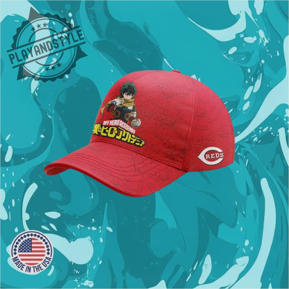 "2025 Red Sox and Mets Heritage Hat and Jersey Giveaways" 12 Cincinnati Reds X My Hero Academia Anime Night 2025 Hat