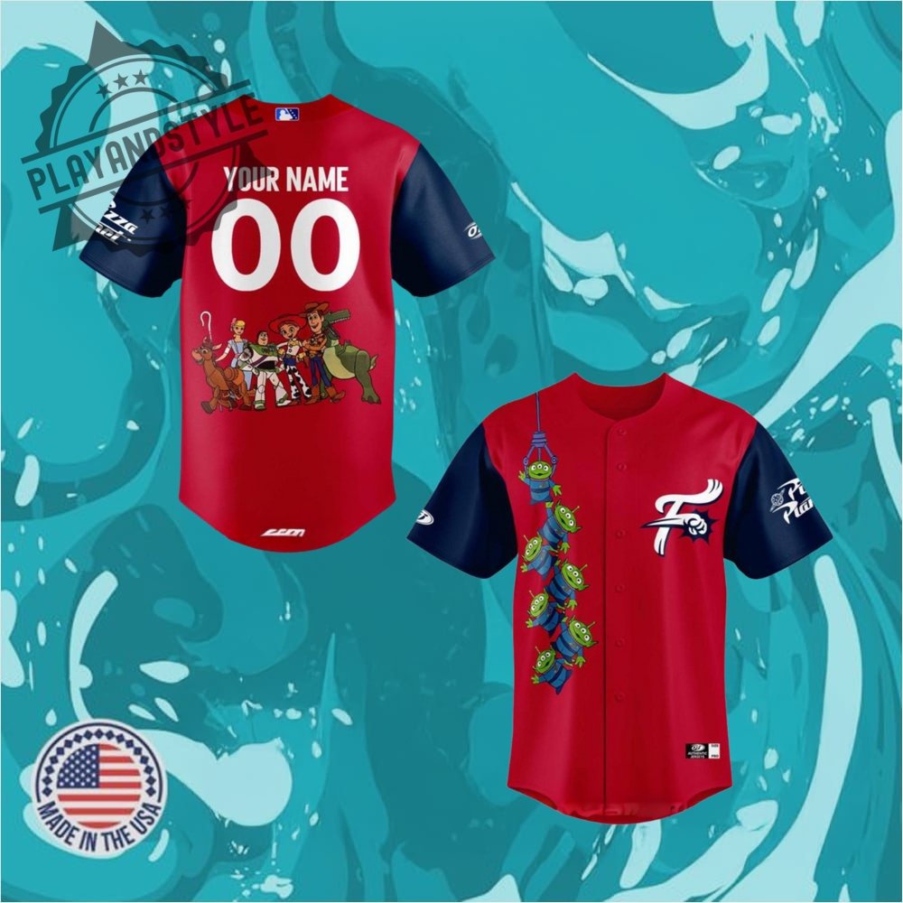 "Exclusive Sports and Music Collab Jerseys and Tees for 2025" 4 Reading Fightin Phils X Toy Story 2025 Personalized Baseball Jersey