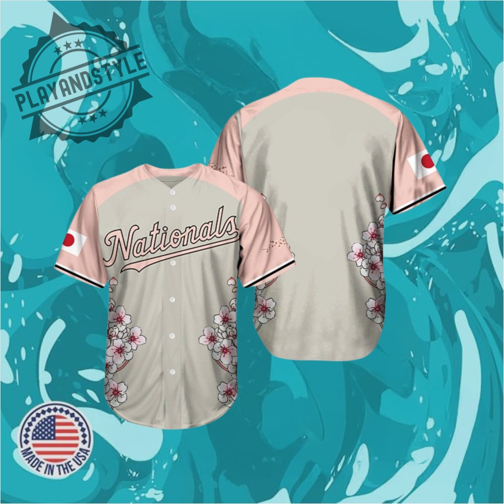 "Exclusive 2025 Heritage Celebration Jerseys: Red Sox, Nationals, Brooklyn" 4 Nationals Japanese Heritage Night Jersey 2025