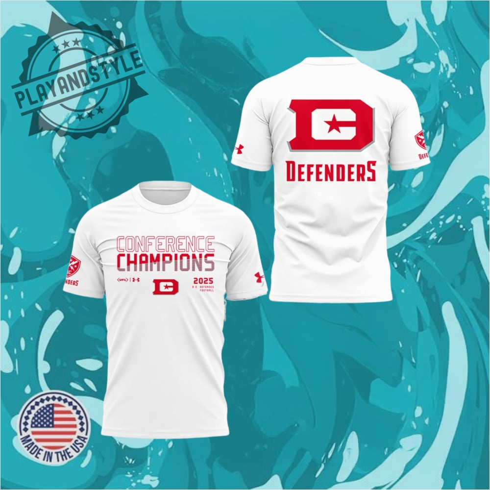 "Exclusive 2025 Heritage Celebration Jerseys: Red Sox, Nationals, Brooklyn" 24 D.C. Defenders Commander In Chief Of The Xfl Conference Champions Merch Shirt