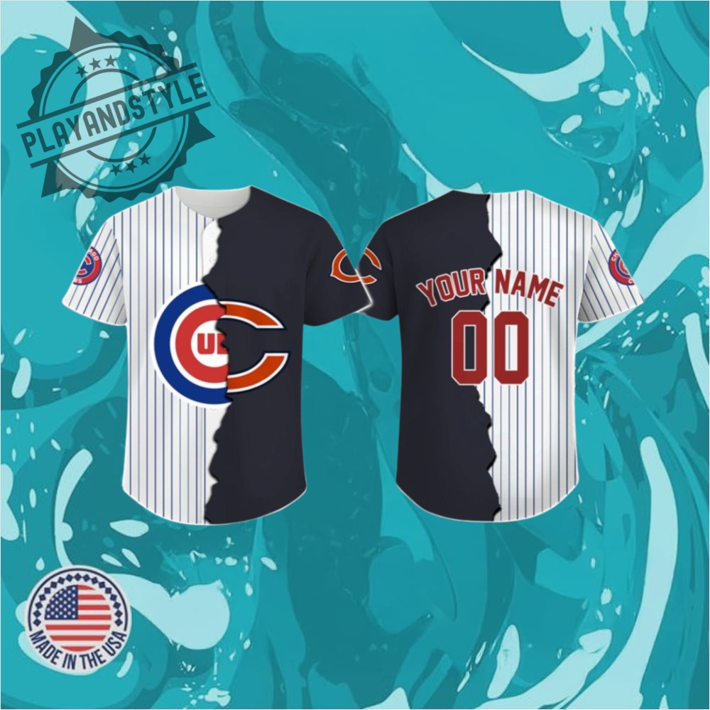 "Top 2025 Independence Day and Crossover MLB-NFL Jerseys Revealed!" 9 Cubs X Bears Jersey 2025