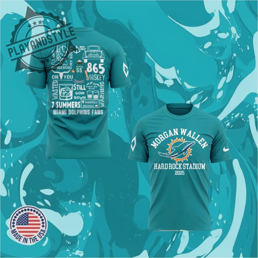 "2025 Sports Jerseys: Rockies, Longhorns, Murray State, Las Vegas Aces" 25 Miami Dolphins And Morgan Wallen Hard Rock Stadium 2025 Special Concert Tshirt