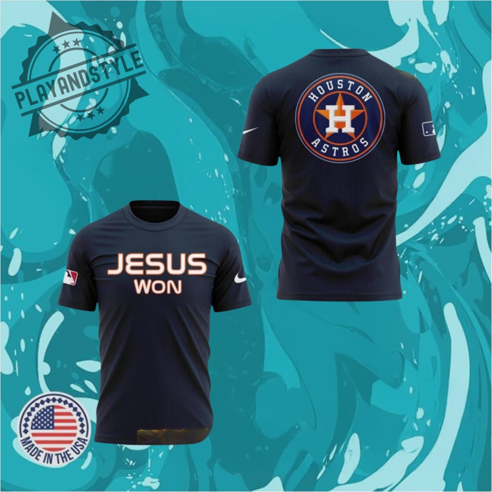 "2025 Sports Jerseys: Rockies, Longhorns, Murray State, Las Vegas Aces" 30 Houston Astros X Jesus Won Special 2025 Tshirt