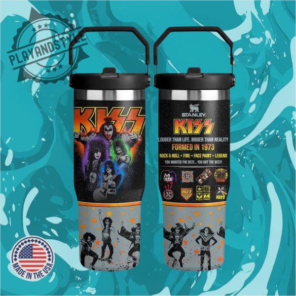 Kiss Band Special 30 Oz Iceflow Flip Straw Tumbler playandstyle 1