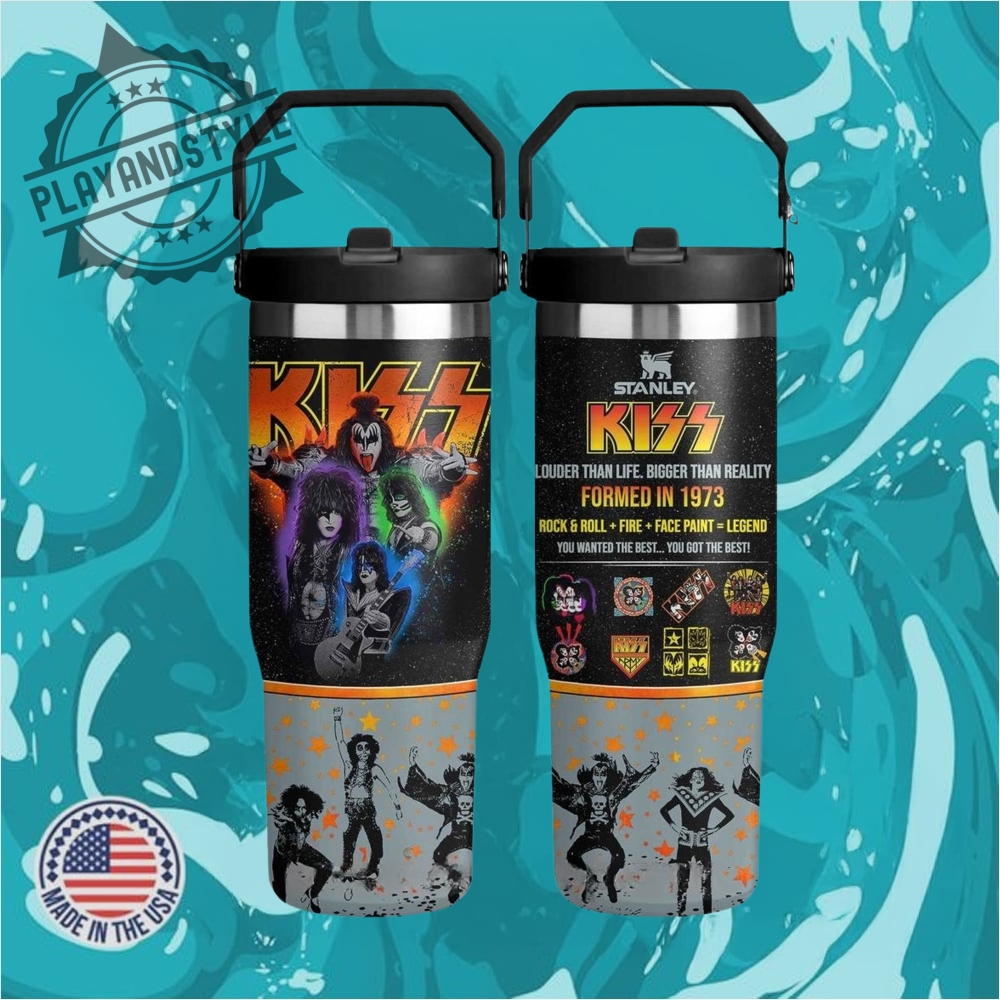 "Exclusive 2025 Merchandise: Hats, Tees, Hoodies, and Jerseys Collection" 19 Kiss Band Special 30 Oz Iceflow Flip Straw Tumbler