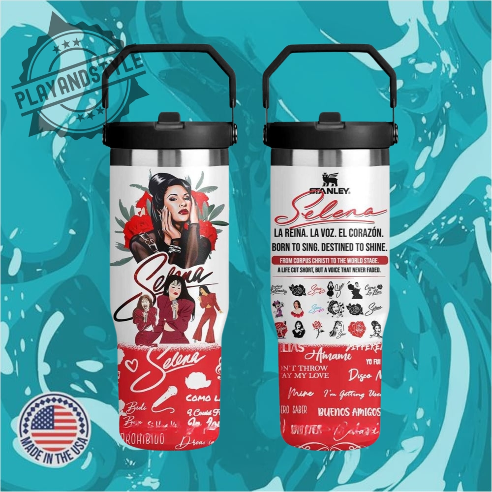 "Exclusive 2025 Merchandise: Hats, Tees, Hoodies, and Jerseys Collection" 20 Selena Quintanilla Tribute 30 Oz Iceflow Flip Straw Tumbler