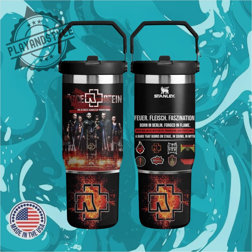 "Exclusive 2025 Merchandise: Hats, Tees, Hoodies, and Jerseys Collection" 22 Rammstein 30 Oz Iceflow Flip Straw Tumbler