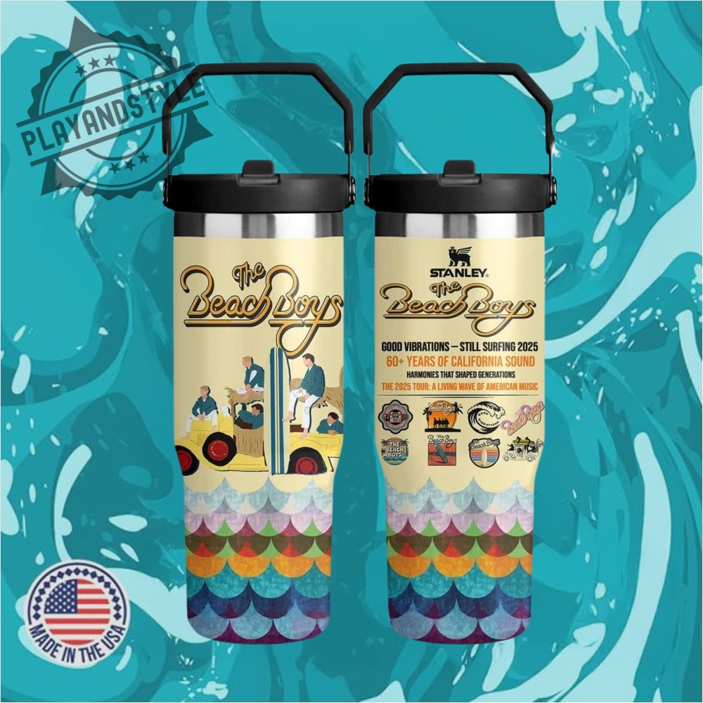 "Exclusive 2025 Merchandise: Hats, Tees, Hoodies, and Jerseys Collection" 23 The Beach Boys 30 Oz Iceflow Flip Straw Tumbler