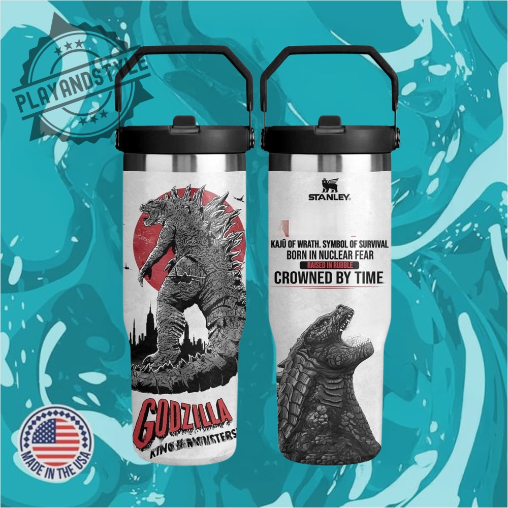 "Exclusive 2025 Merchandise: Hats, Tees, Hoodies, and Jerseys Collection" 24 Godzilla King Of The Monsters 30 Oz Iceflow Flip Straw Tumbler