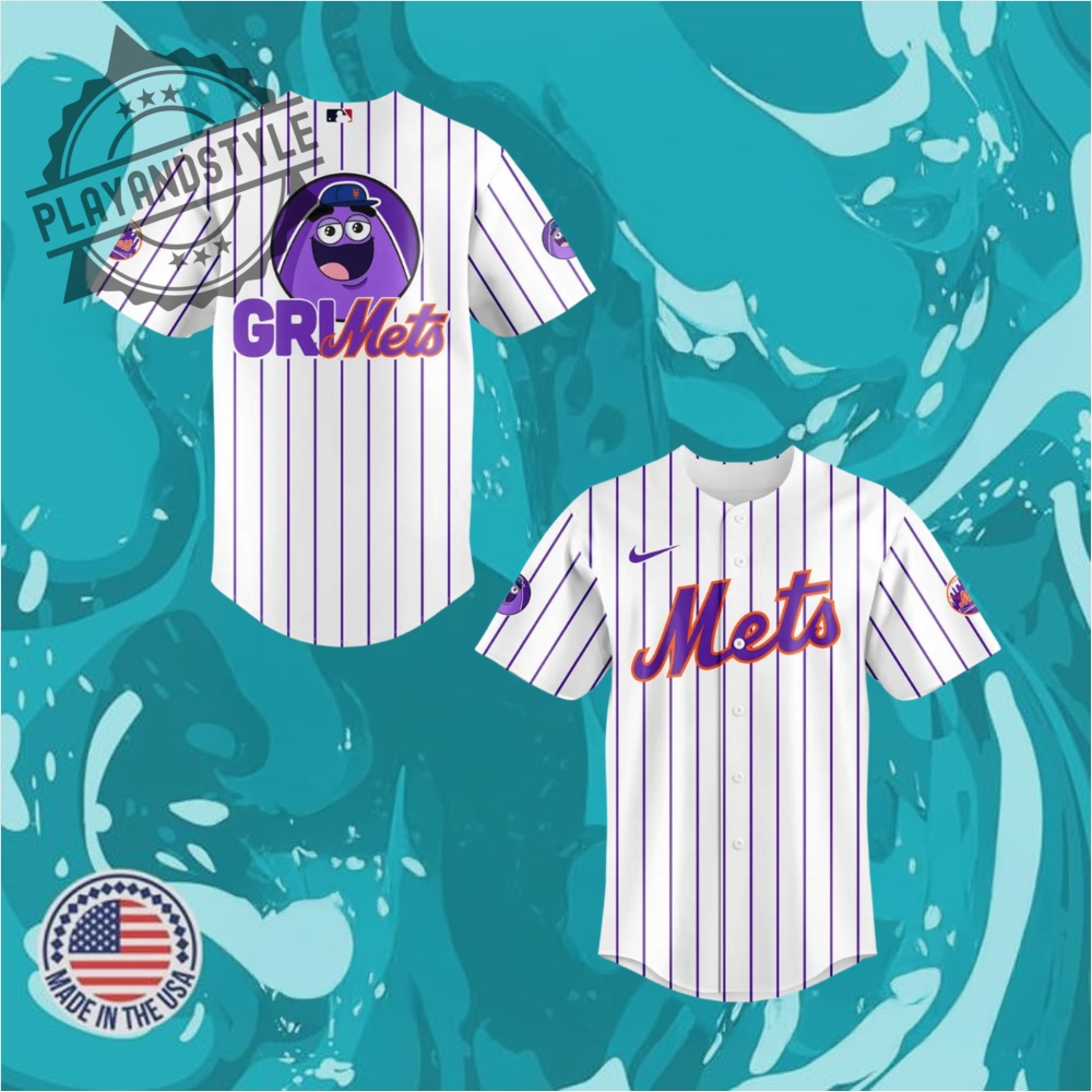 New York Mets X Grimace Limited Edition Baseball Jersey