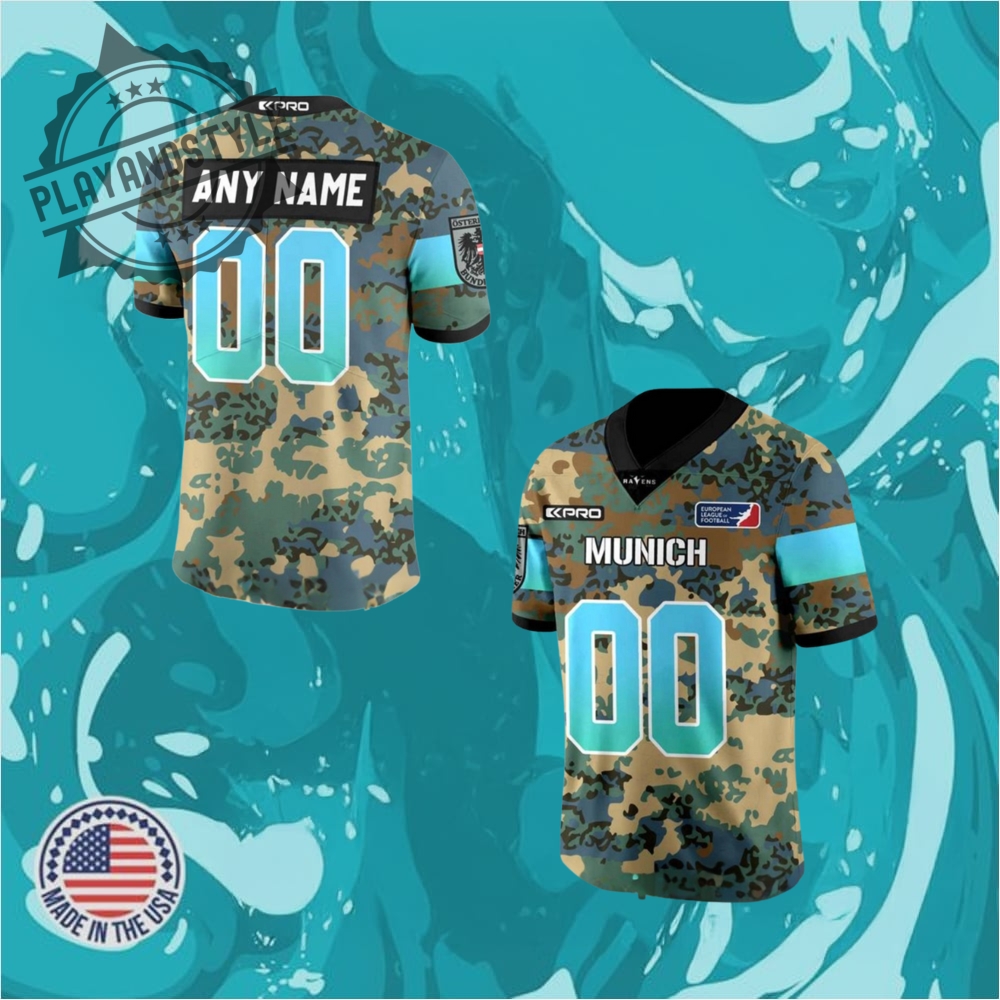 Munich Ravens Bundeswehr 2025 Camo Football Jersey