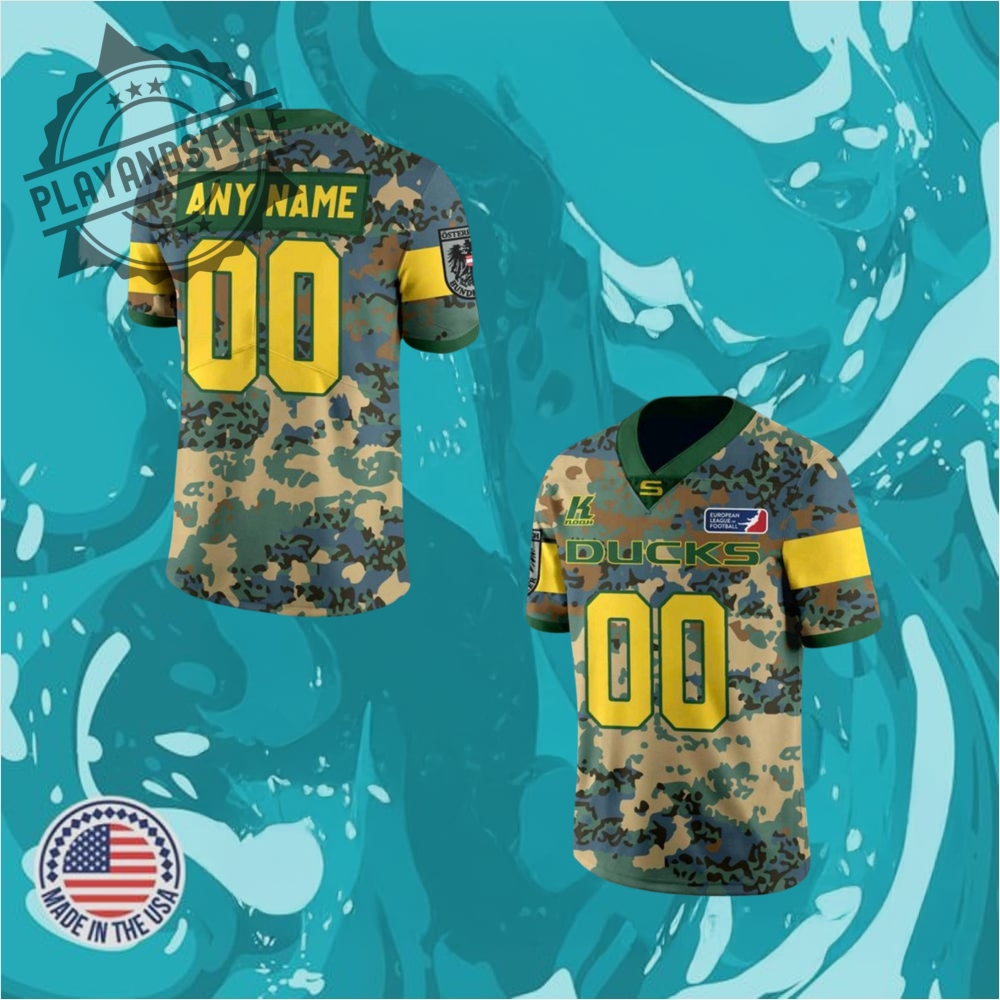 Salzburg Ducks Panthers Salute To Service 2025 Camo Football Jersey