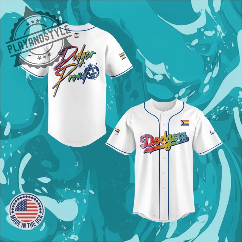 Los Angeles Dodgers Pride Night Dodgers Proud Special Baseball Jersey