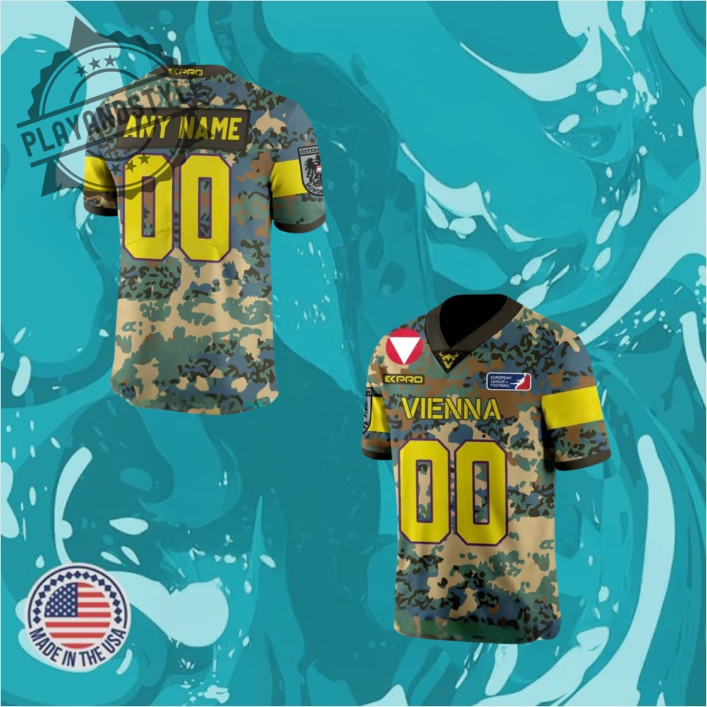 Vienna Vikings Salute To Service 2025 Camo Football Jersey