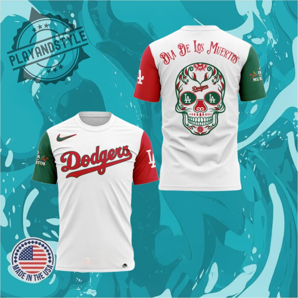 Los Angeles Dodgers Dia De Los Muertos 2025 Special Tshirt