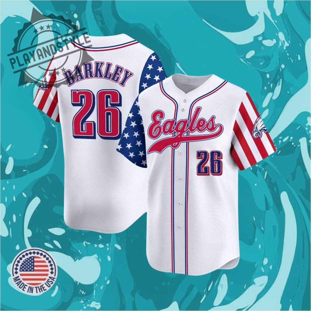 2025 Eagles Barkley Fouth Of July Jersey