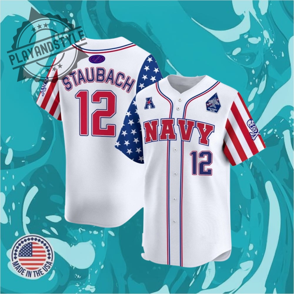 2025 Navy Staubach Fouth Of July Jersey