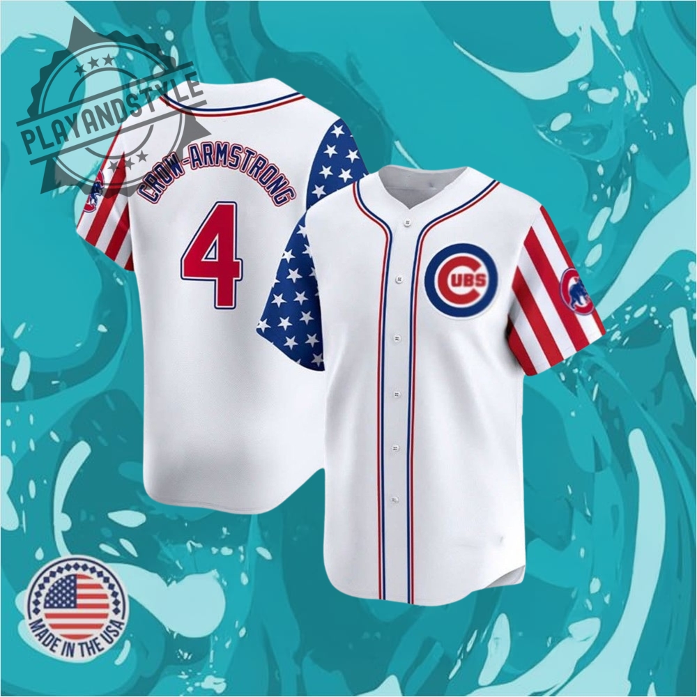 2025 Cubs Crowarmstrong Fouth Of July Jersey