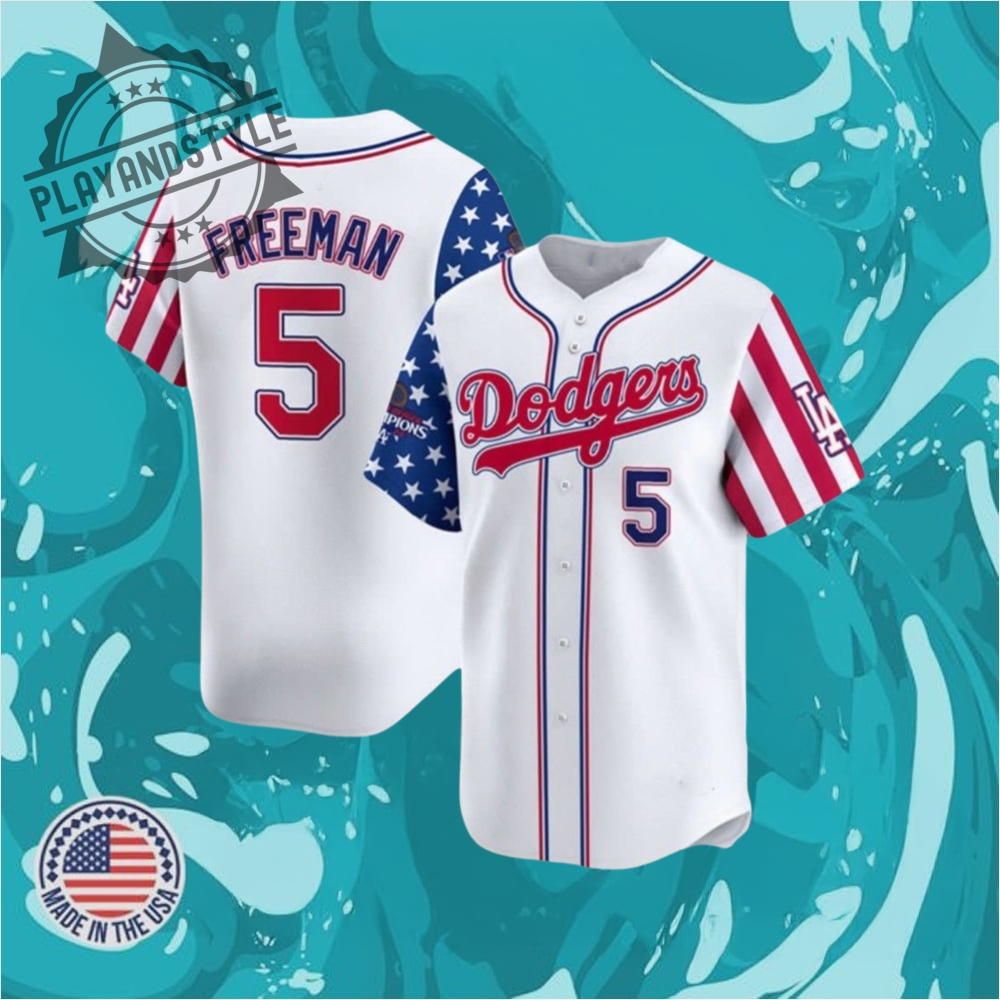 2025 La Dodgers Freeman Fouth Of July Jersey
