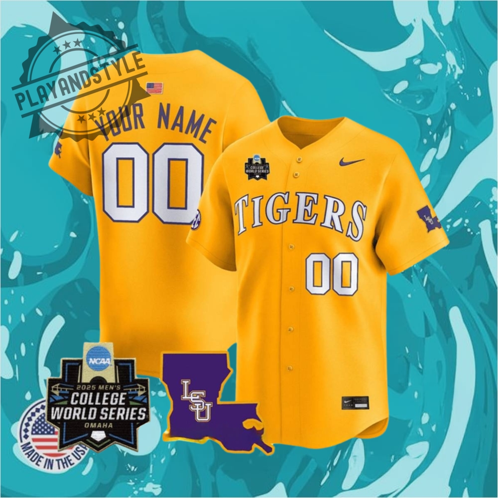 Lsu Tigers 2025 College World Series Omaha Special Baseball Jersey