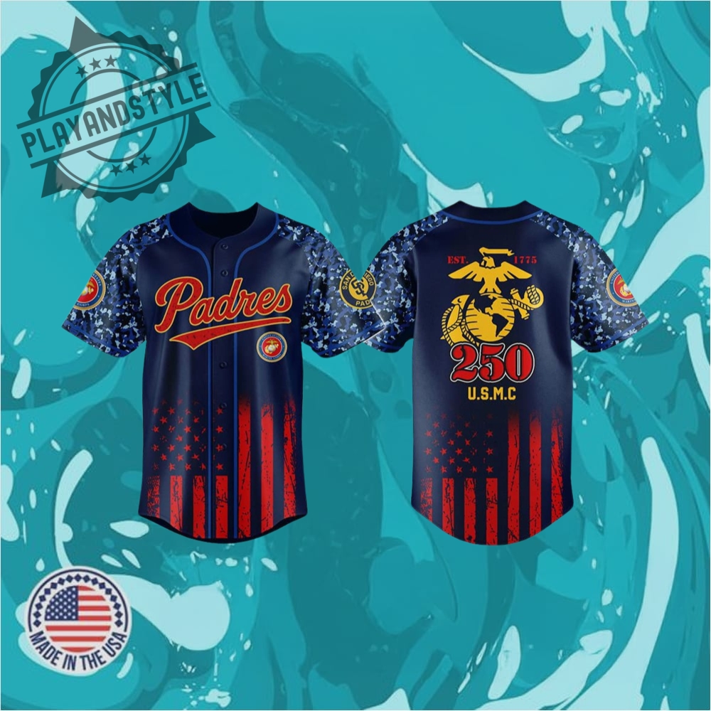 2025 Padres Usmc 250Th Birthday Celebration Jersey