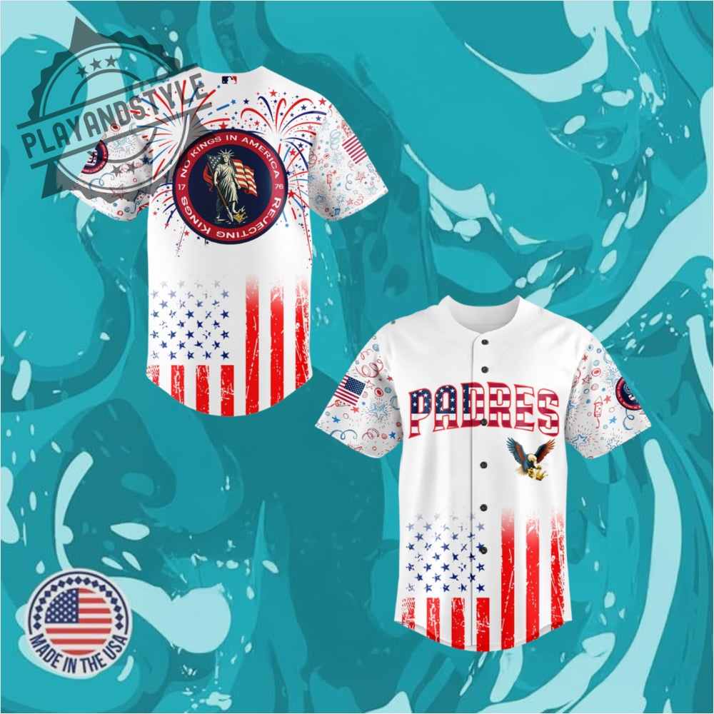 San Diego Padres Mlb X 4Th Of July X No Kings Jersey 2025