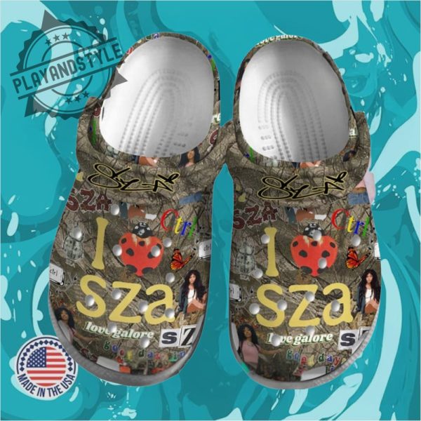 Sza Grand National Tour Camo Crocs Shoes playandstyle 1