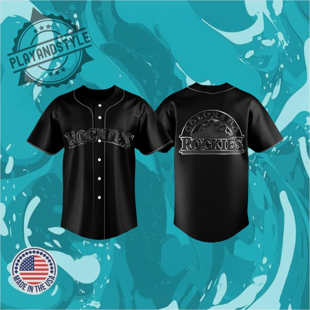 2025 Rockies Back In Black Jersey
