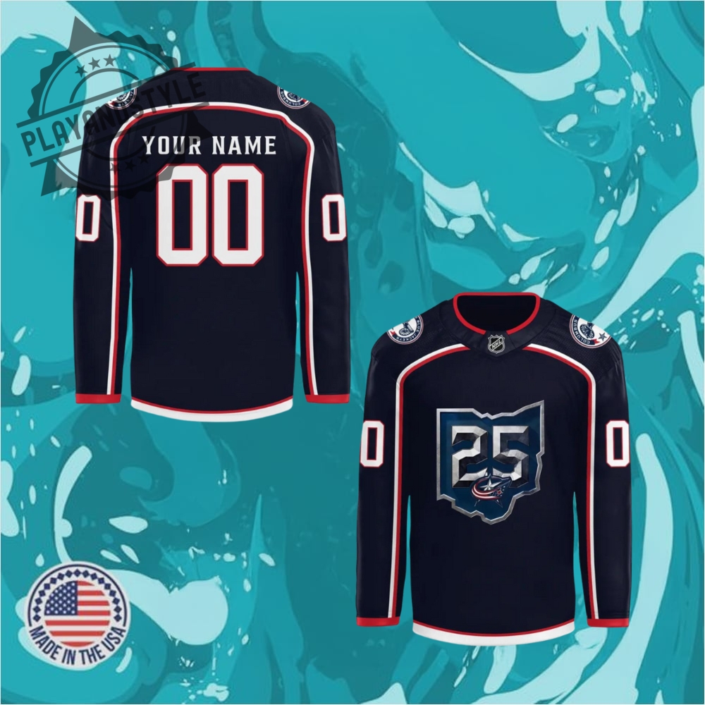 Columbus Blue Jackets 25Th Anniversary Season Limited Edition Hockey Jersey