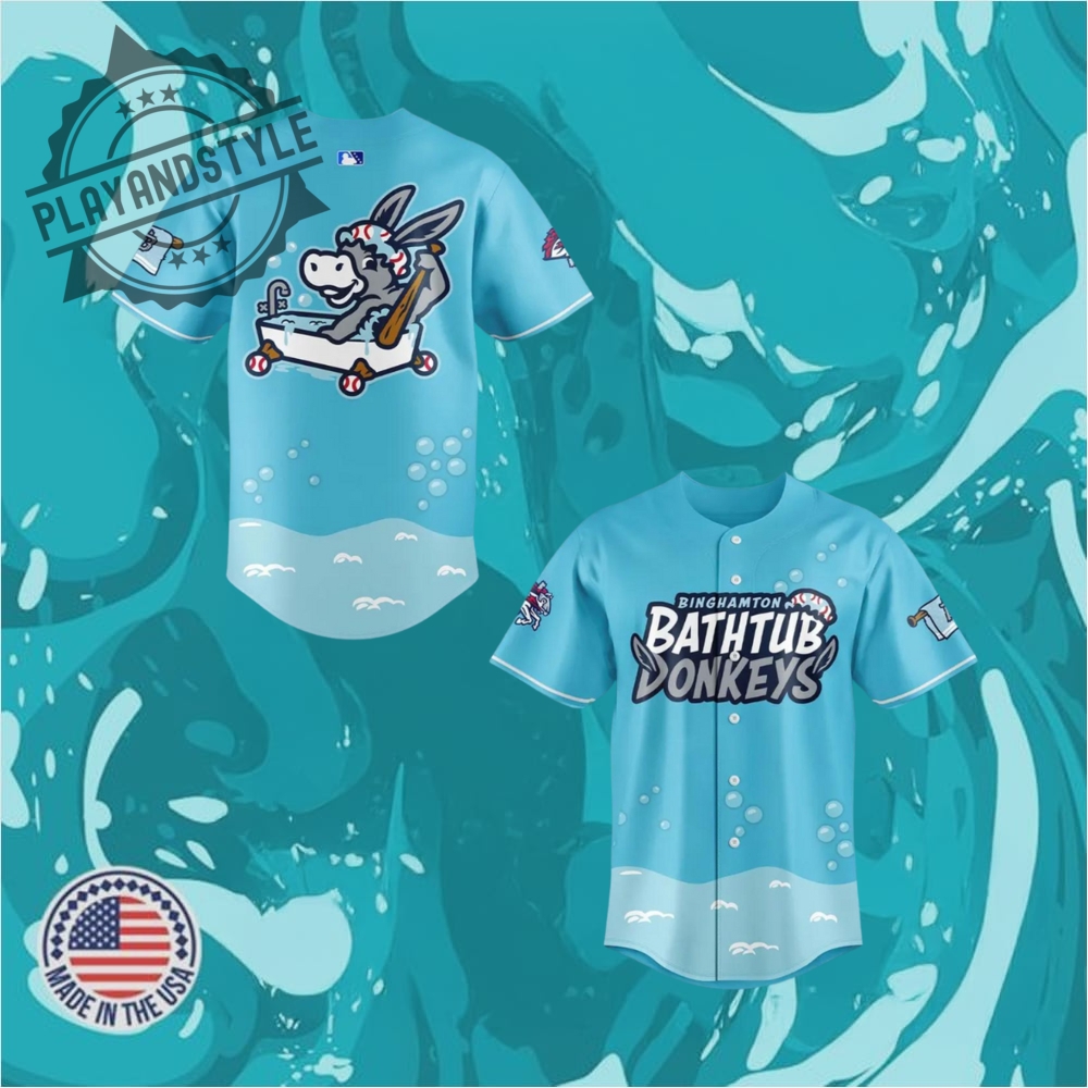 Binghamton Rumble Ponies Bathtub Donkeys Limited Edition Baseball Jersey