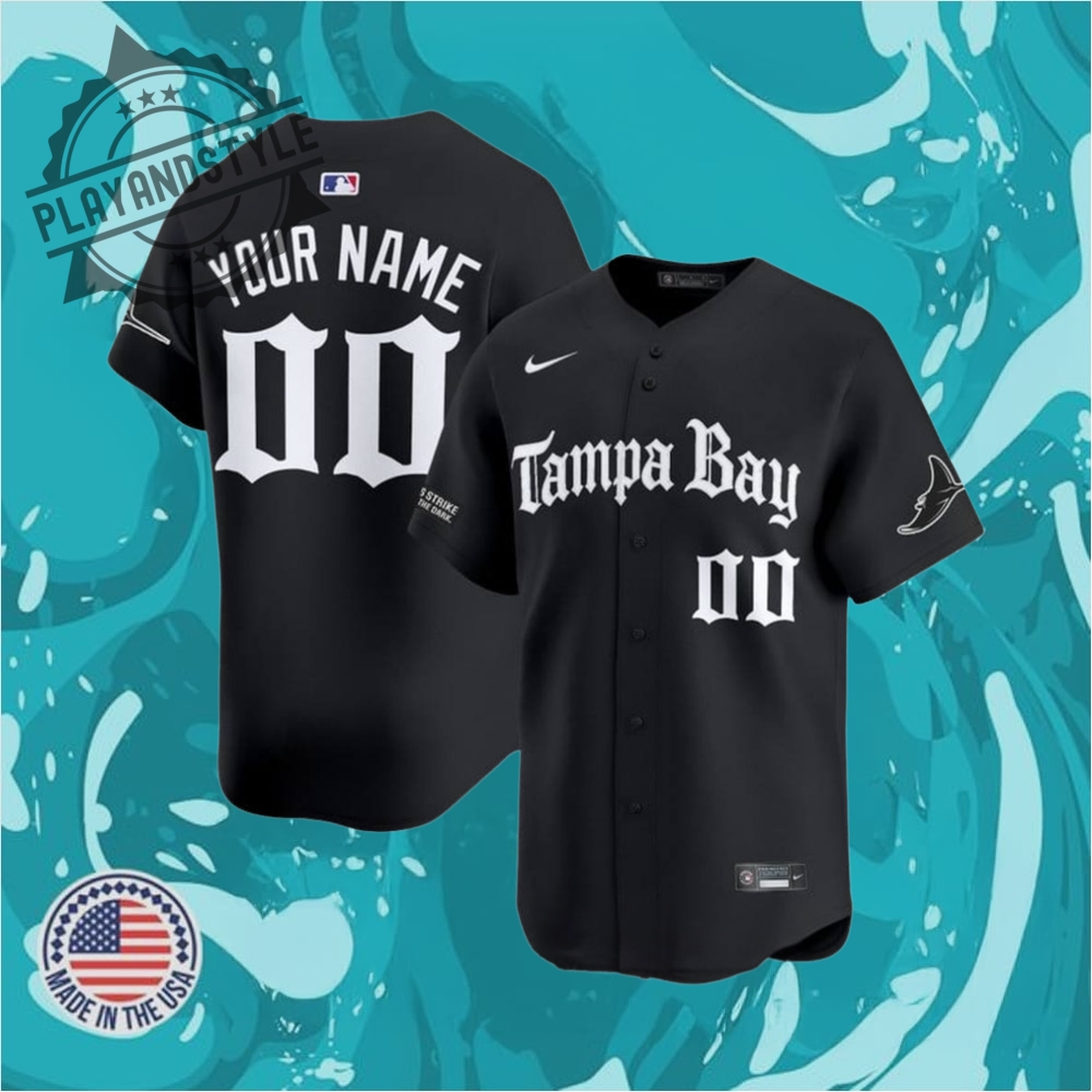 Tampa Bay Rays Gothic Deepwater Edition Custom Baseball Jersey
